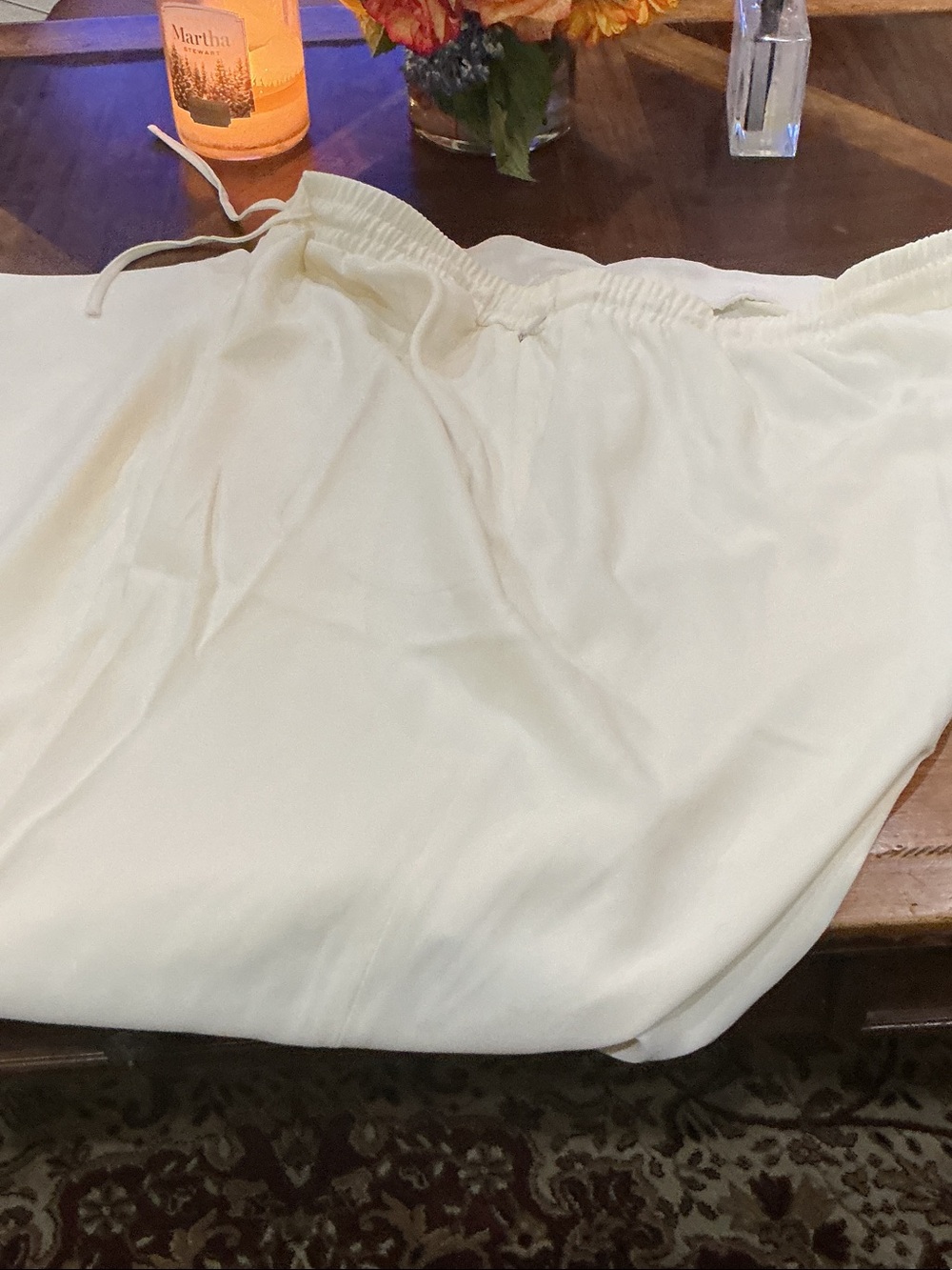 SPANX Travel Gab Wide Leg Pants in Cream (Tall)